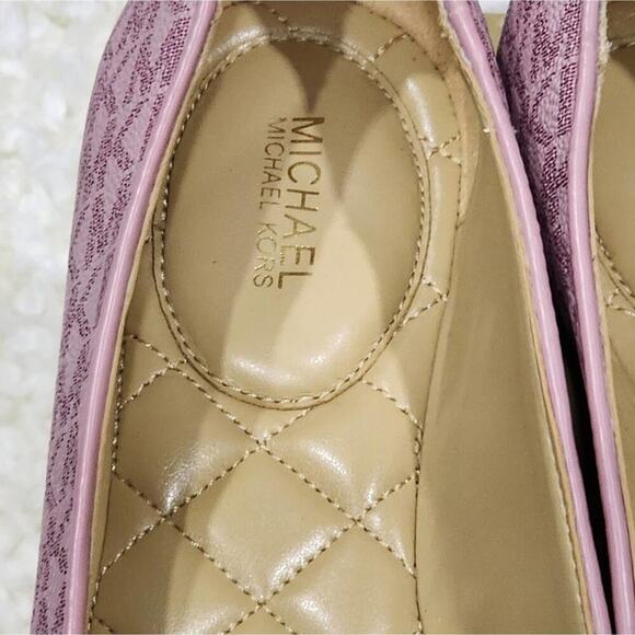 Michael Kors Jilly ballet flats in royal pink logo size 9.5 new!!! - Picture 8 of 13